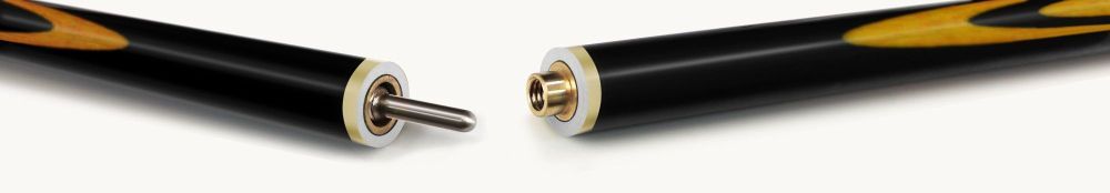 Кий Турмалин, черный граб/белый граб/желтый граб 9-запилов, 2PC(ЯК)