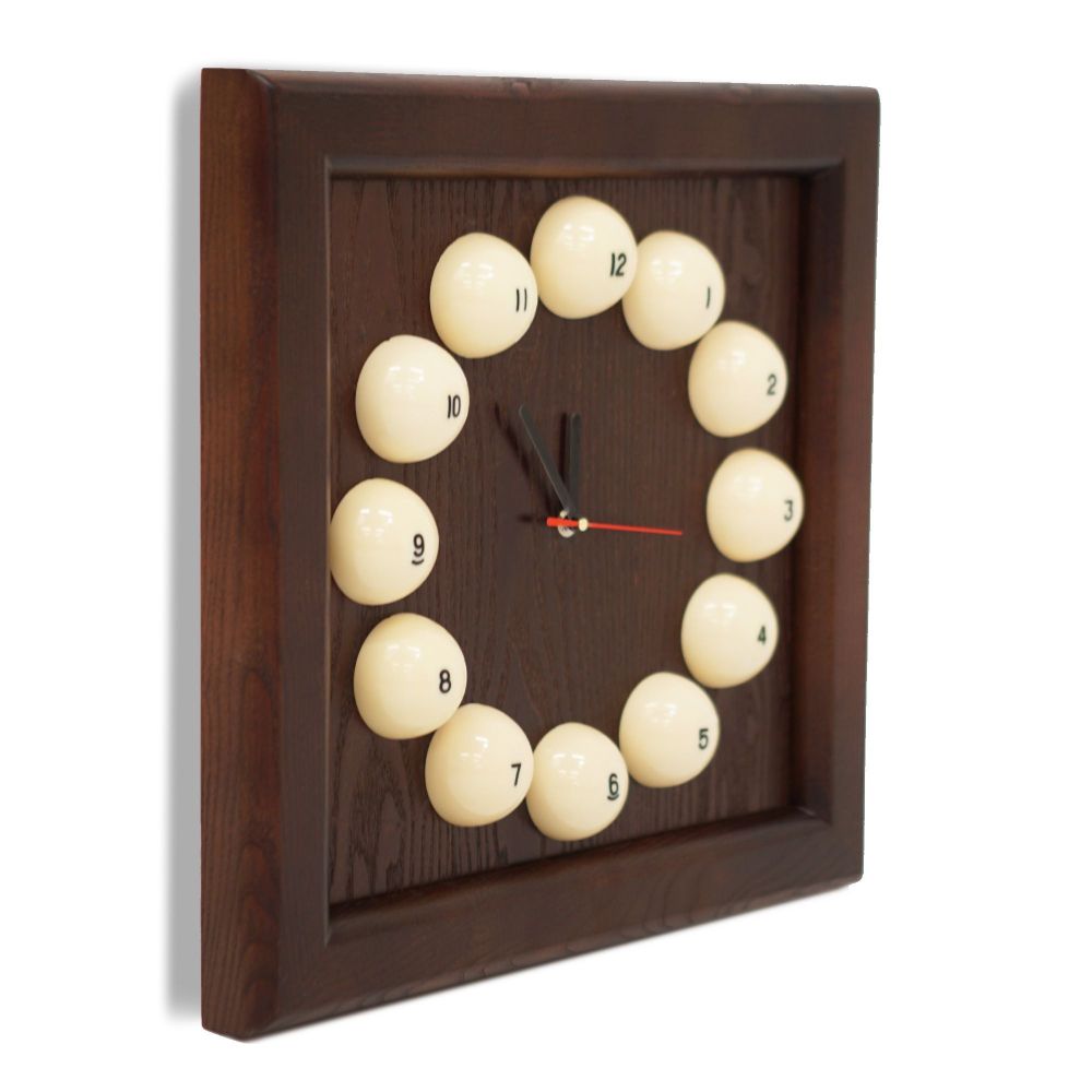 **Часы "Квадрат пирамида" ясень/шпон