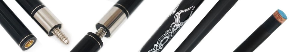 Кий Startbilliards Пул Карбон черный 2РС 145 см.