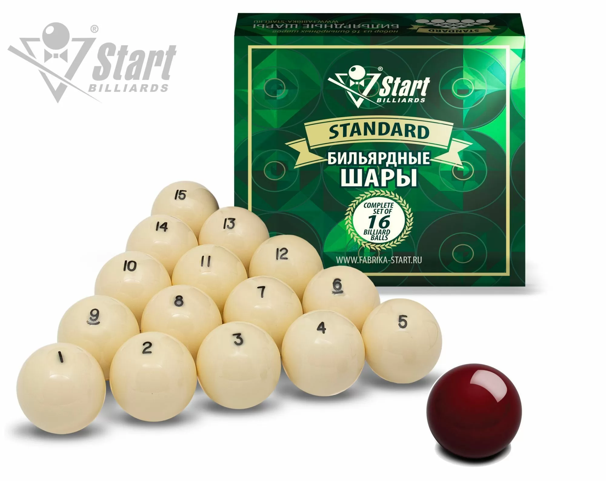 Шары Start Billiards РП 60 мм, 797403