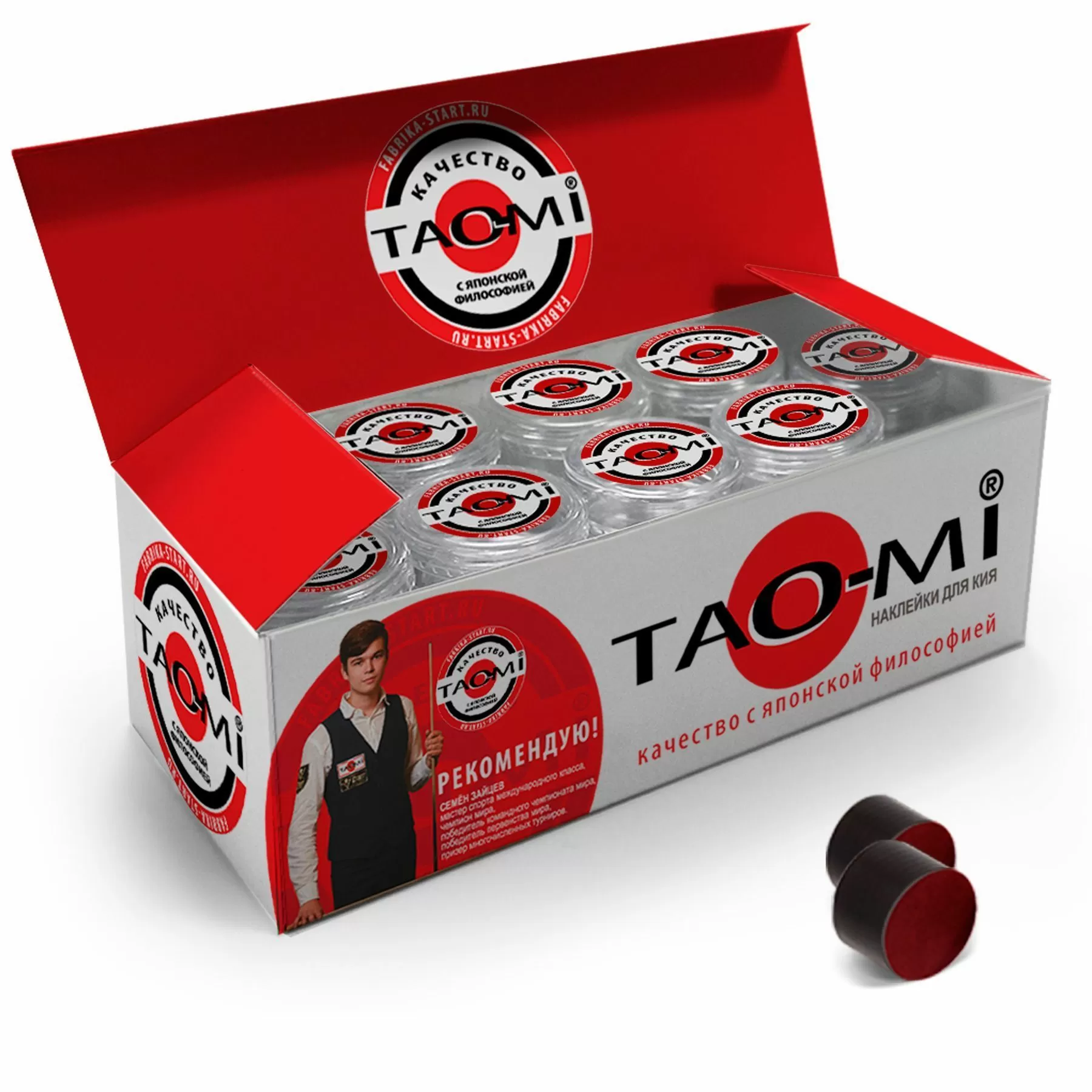 Шоубокс TAO-MI Наклейка для кия TAO-MI 13 мм, HARD с фиброй (30 шт)