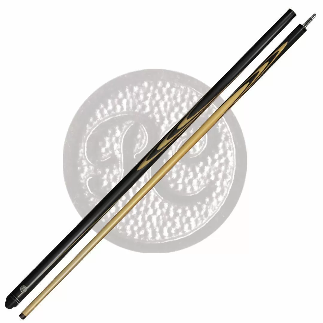 16-1-Пул Кий "Классика 10-запилов" 2 РС, черн.граб/граб(РК)