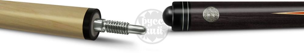 14-1-Р-П Кий "Практик 6 запилов" 2 РС, черный граб/падук(РК)