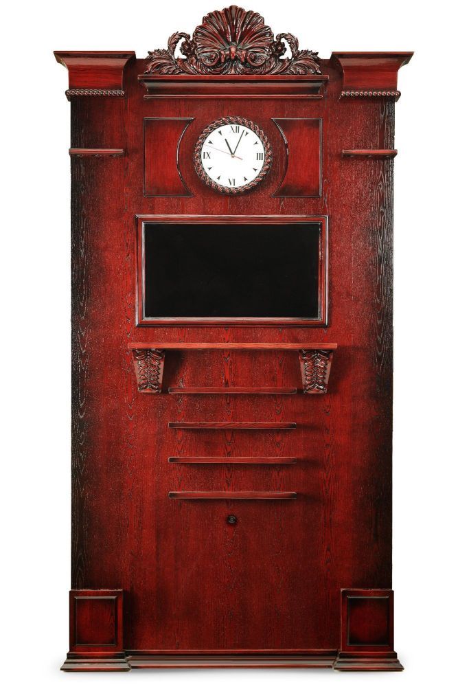 Киевница "Неаполь" К-21 с часами ясень / клен