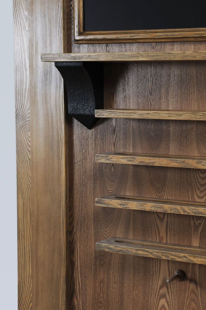 Киевница "Охота" К-21 с часами сосна, МДФ