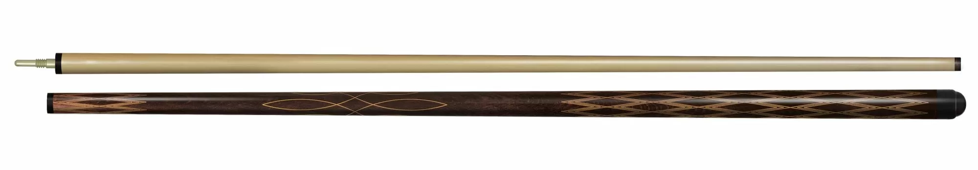 2-6-Пул Кий "Любительский" 2 РС, турняк-граб,цвет эбен Орнамент