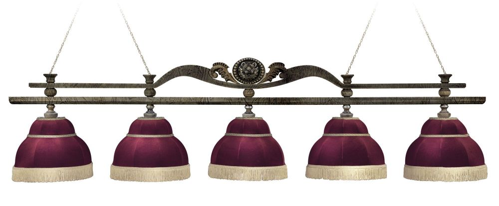 Лампа "Лео II" 5пл. клен