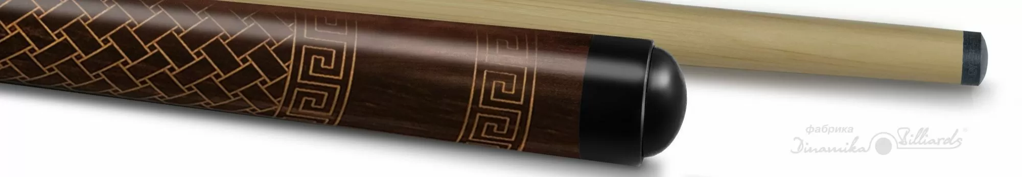 2-6-Пул Кий "Любительский" 2 РС, турняк-граб,цвет эбен Дракон