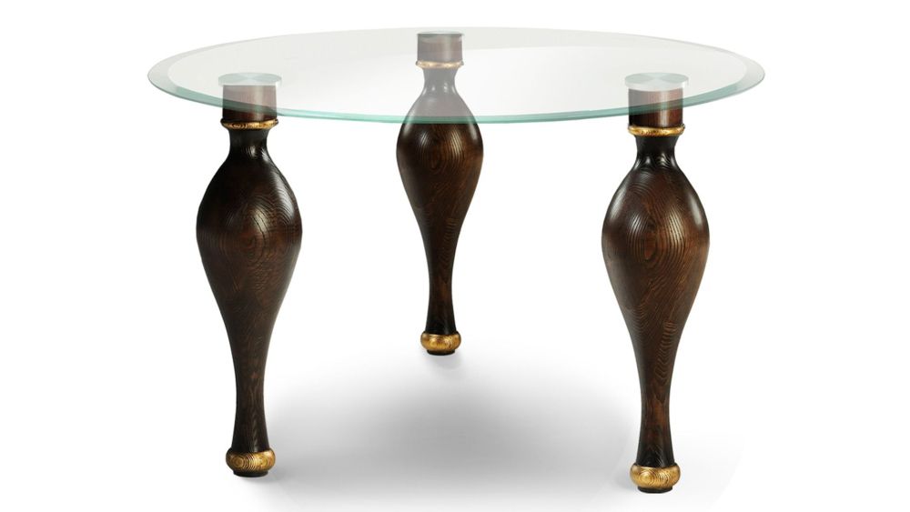 Стол «Буржуа» со стеклянной столешницей