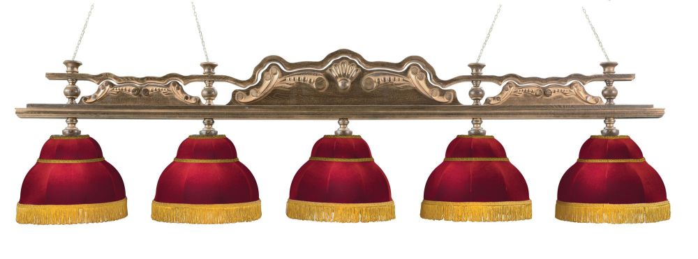 Лампа "Император Голд" 5пл. ясень / клён