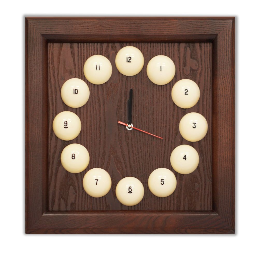 **Часы "Квадрат пирамида" ясень/шпон