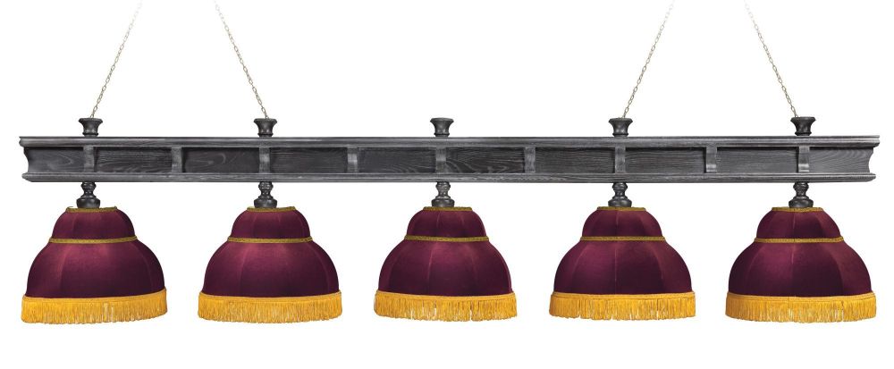 Лампа "Президент Сильвер" 5пл. ясень / клён