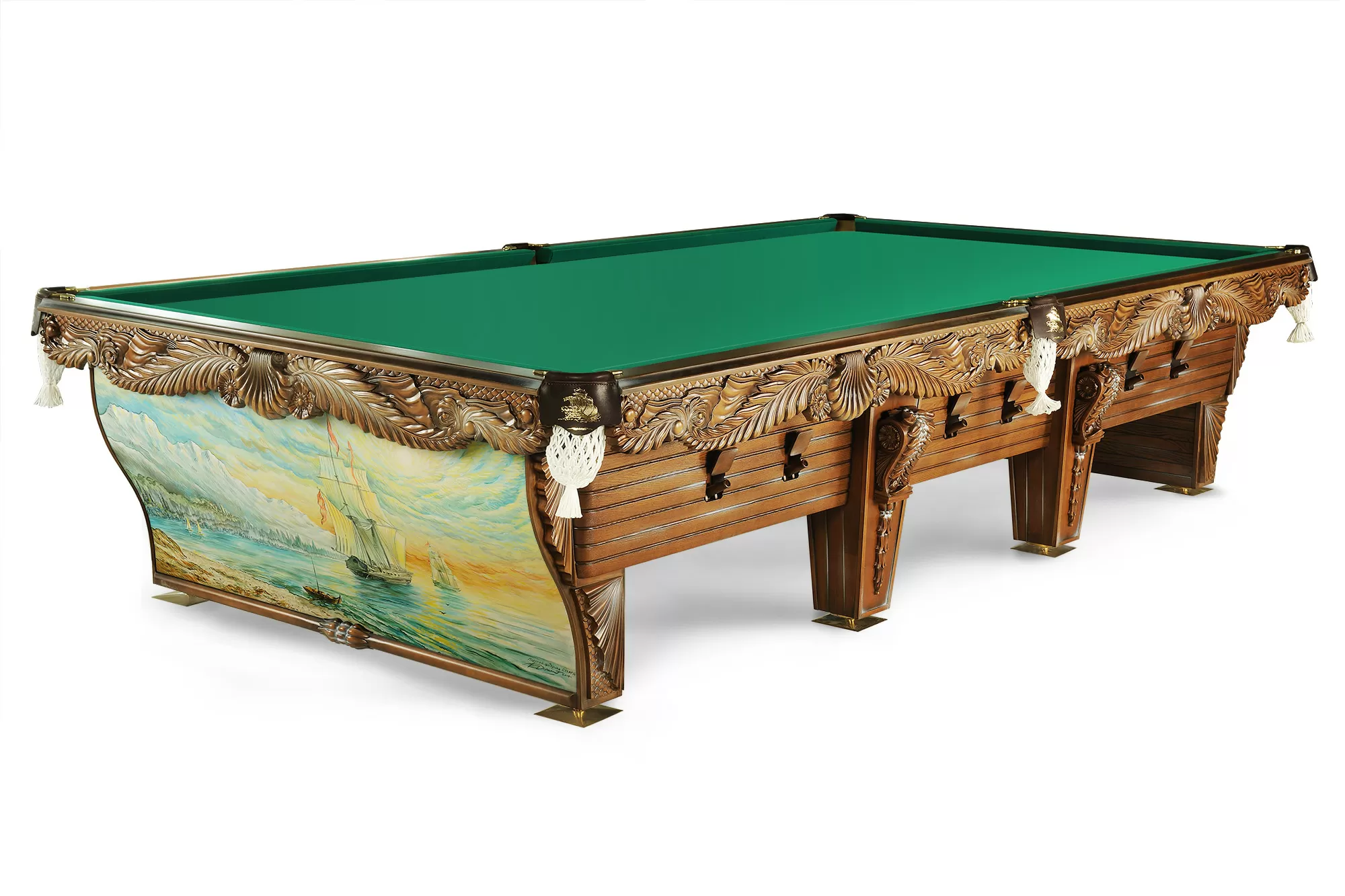 Морской 12 фт Пирамида Массив ясеня/клен Сланец Orero, 45 мм