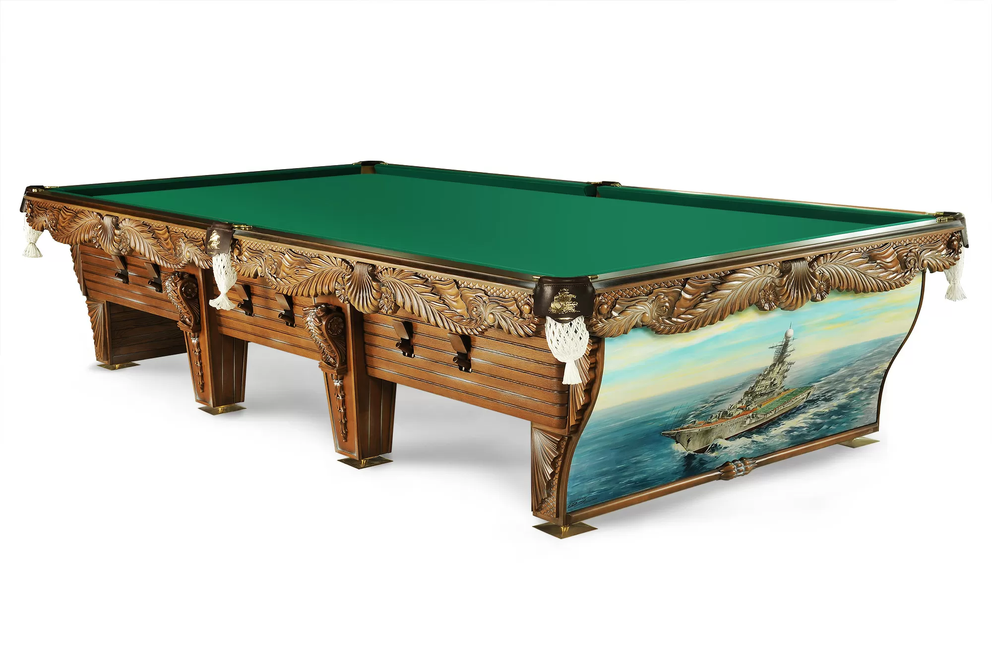 Морской 11 фт Пирамида Массив ясеня/клен Сланец Orero, 40 мм