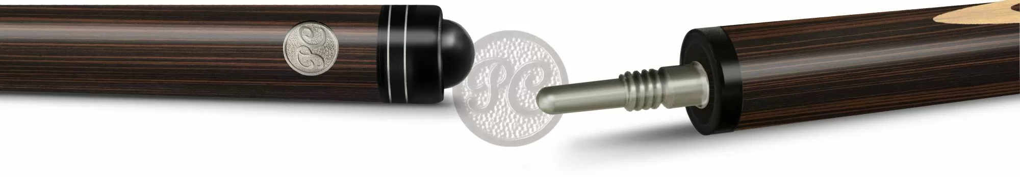 10-2У Кий "Классик 17-запильный с удлинителем" 2 РС, эбен