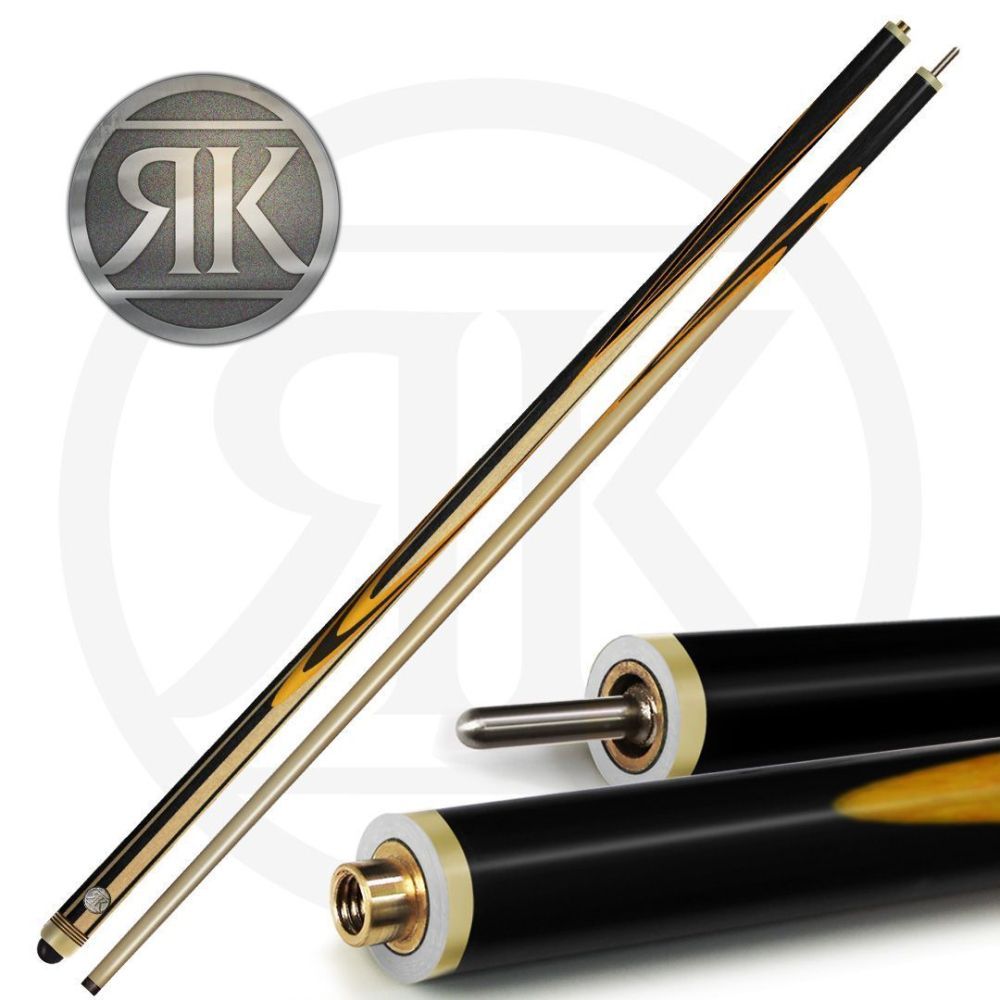 Кий Турмалин, черный граб/белый граб/желтый граб 9-запилов, 2PC(ЯК)