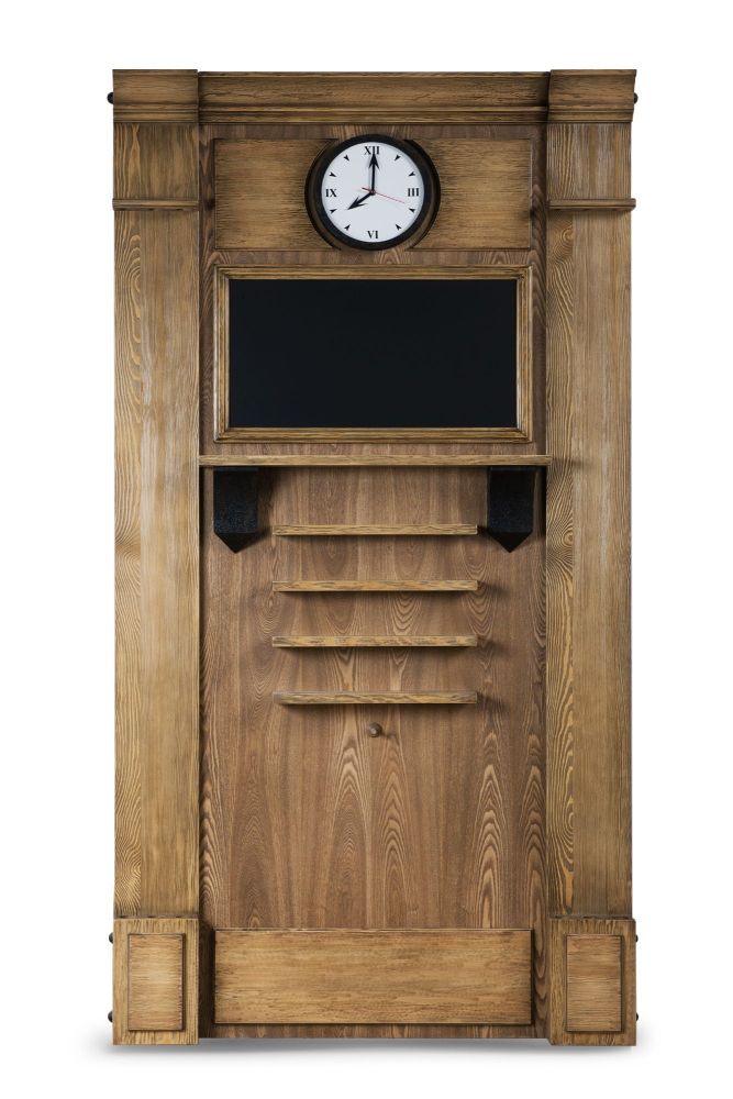 Киевница "Охота" К-21 с часами сосна, МДФ