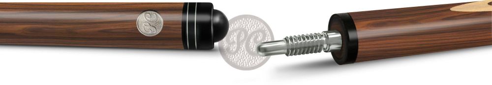 10-7-Р Кий "Классик 17-запильный" 2 РС, палисандр/граб(РС)