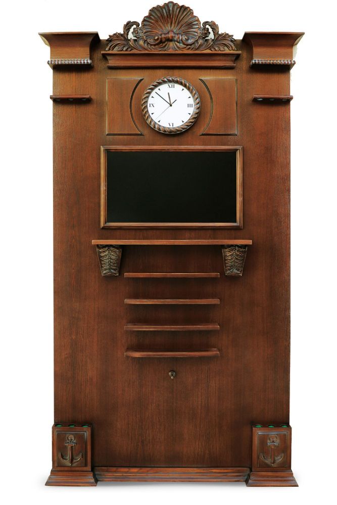 Киевница "Морская " К-21 с часами ясень / клён