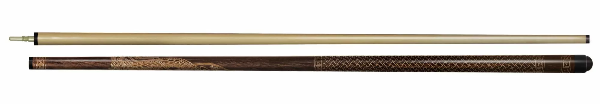 2-6-Пул Кий "Любительский" 2 РС, турняк-граб,цвет эбен Дракон