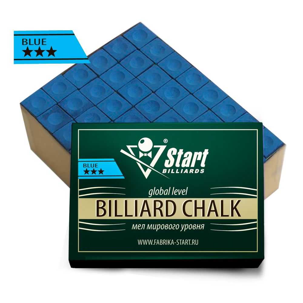 Мел Startbilliards 3 звезды синий (144шт)