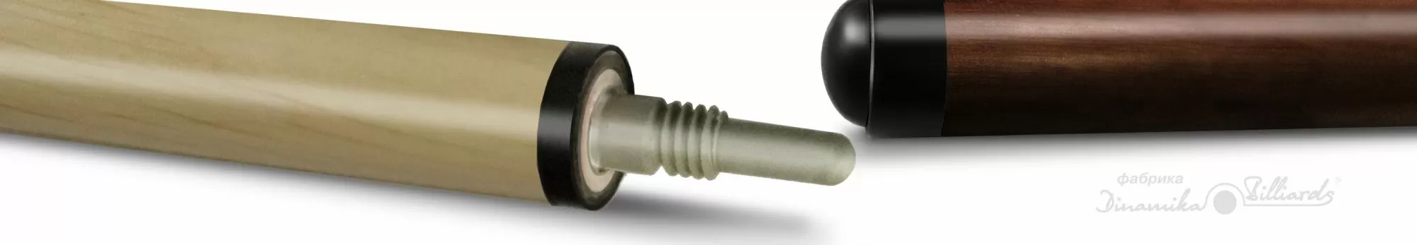 2-6-Пул Кий "Любительский" 2 РС, турняк-граб,цвет эбен