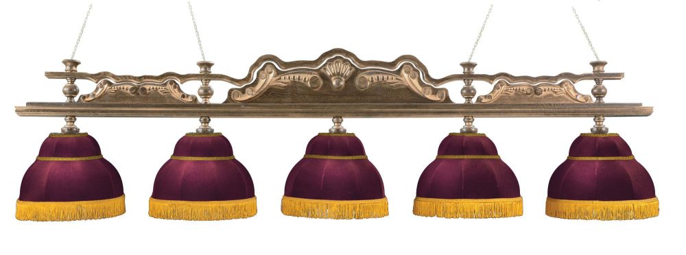 Лампа "Император Голд" 5пл. ясень / клён