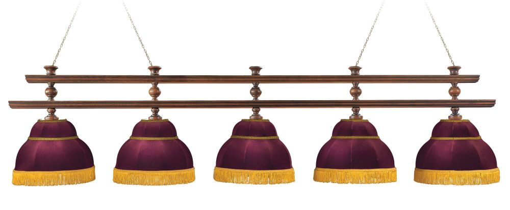 Лампа "Ливерпуль Люкс " 5пл. ясень / клён