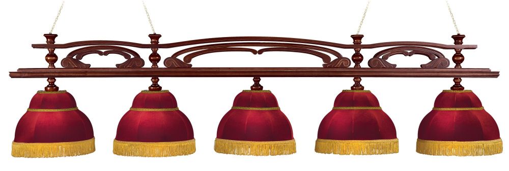 Лампа "Венеция" 5пл. ясень / клён