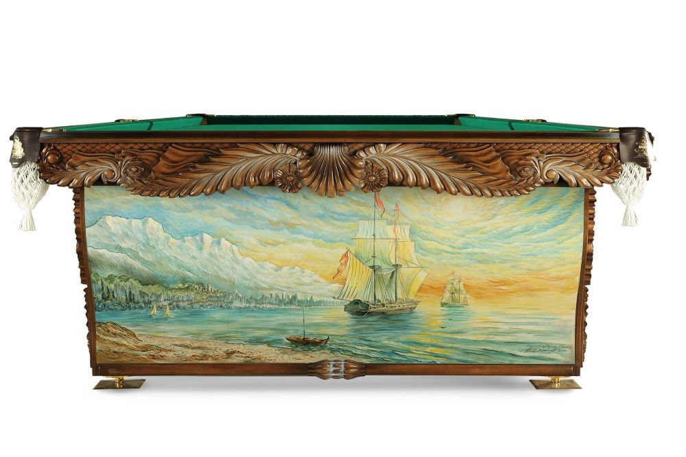 Морской 11 фт Пирамида Массив ясеня/клен Сланец Orero, 40 мм