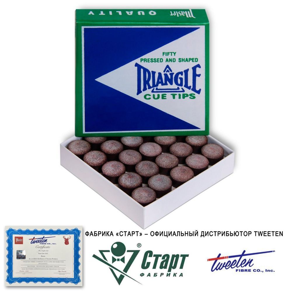 Наклейка Tweeten Triangle 13 мм (50 шт)