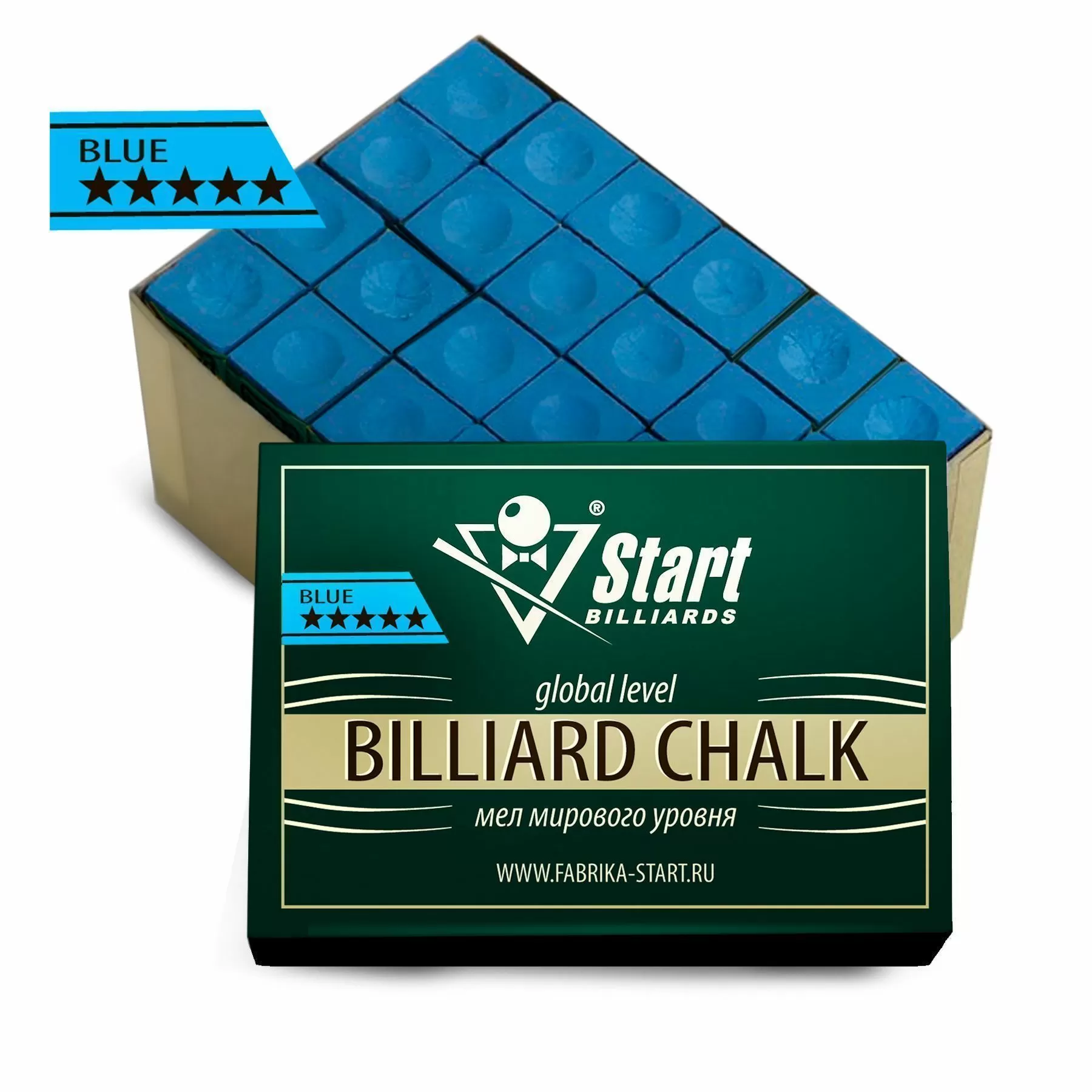 Мел Startbilliards 5 звезд синий (72шт)