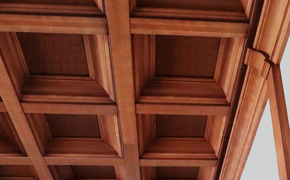 Узел кессонный потолочный