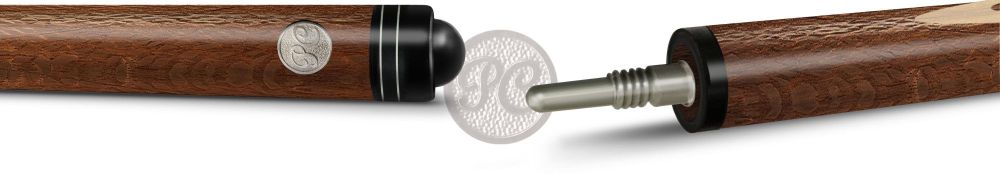 10-6-У Кий "Классик 13 запильный с удлинителем" 2 РС, лайсвуд/граб