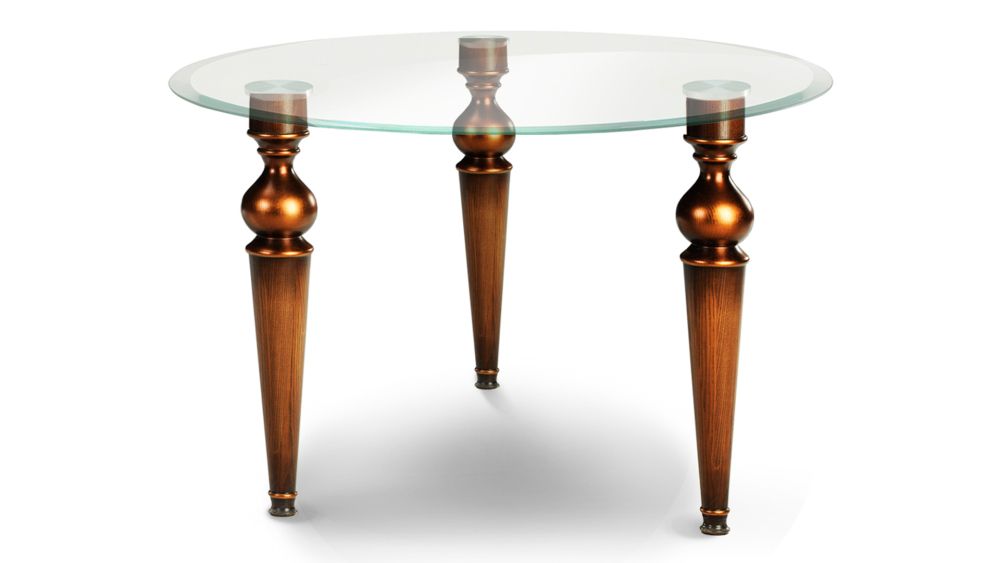 Стол «Маркиз» со стеклянной столешницей