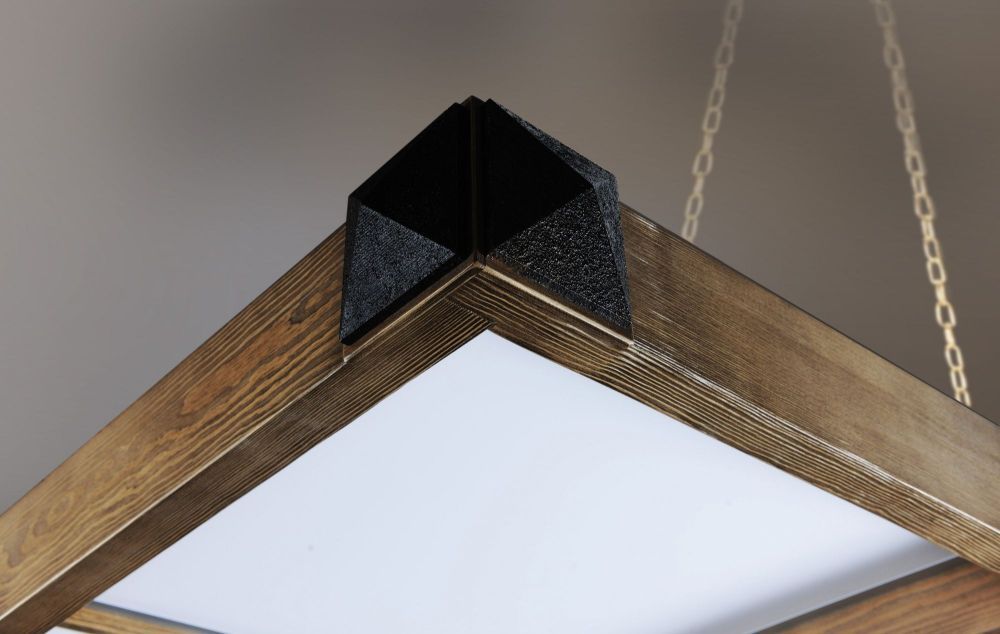 Лампа "Evolution Охота" 4 секции сосна, МДФ