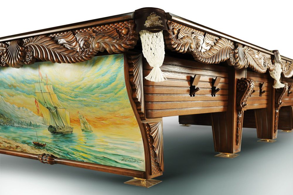 Морской 12 фт Пирамида Массив ясеня/клен Сланец Orero, 45 мм