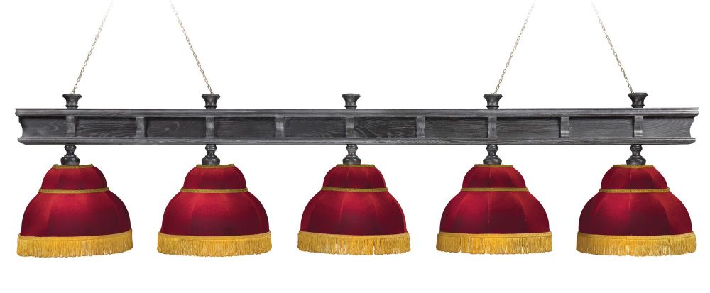 Лампа "Президент Сильвер" 5пл. ясень / клён