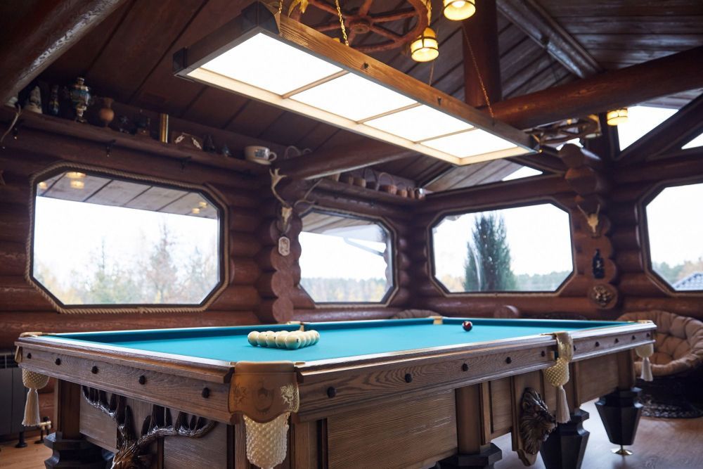 Лампа "Evolution Охота" 4 секции сосна, МДФ