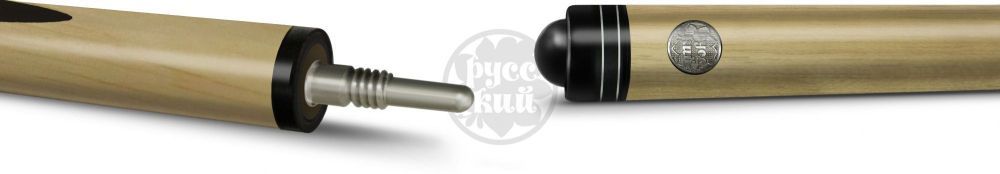 16-3-ПУЛ Кий "Классика 6-запилов" 2 РС, черн.граб/граб(РК)