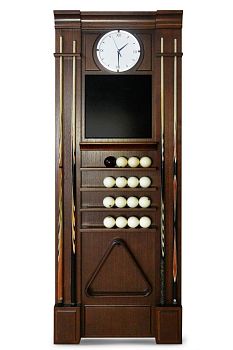 Киевница К-21 с часами ясень, шпон, мдф