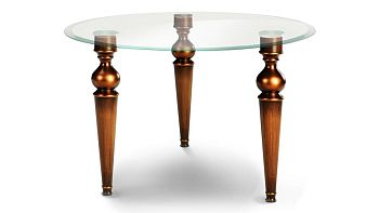 Стол «Маркиз» со стеклянной столешницей